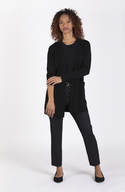 Anna Long Open Cardigan in Superfine Merino