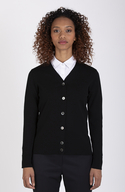 Lily Button Front Cardigan in Superfine Merino