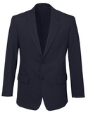 2 Button Suit Jacket - Wool Stretch - Men - Navy
