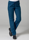 Red Panda Full Elastic Cargo Scrub Pant - Women - Caribbean Blue