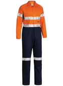 Taped Hi Vis Lightweight Coverall - Orange/Navy