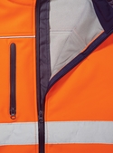 Taped Hi Vis Soft Shell Jacket - Detail