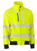 Taped Hi Vis Soft Shell Bomber Jacket - Yellow