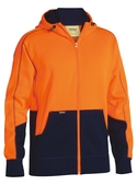Hi Vis Zip Front Fleece Hoodie
