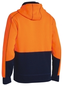 Hi Vis Zip Front Fleece Hoodie - Back