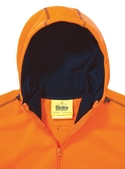 Hi Vis Zip Front Fleece Hoodie