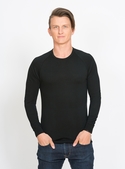 Merino Crew Neck Long Sleeve Base Layer Top - Men