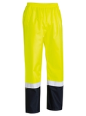 Taped Hi Vis Rain Shell Pants - Yellow/Navy