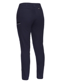 Mid Rise Stretch Cotton Work Pants - Women - Back
