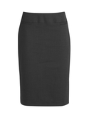 Classic Below Knee Skirt - Women - Charcoal