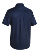 Closed Front Cotton Drill Shirt - Short Sleeve