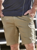 Stretch Cotton Drill Cargo Work Shorts