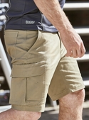 Stretch Cotton Drill Cargo Work Shorts