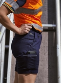Stretch Cotton Drill Work Shorts - Women