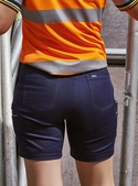 Stretch Cotton Drill Work Shorts - Women