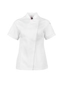 Alfresco Recycled Polyester Short Sleeve Chef Jacket - Women