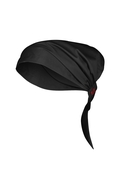  Twist Chef Bandana - Recycled Polyester/Cotton - Black