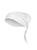  Twist Chef Bandana - Recycled Polyester/Cotton - White