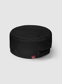 Mesh Flat Top Chef Hat - Recycled Polyester/Cotton - Black