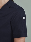 Parks Zip Front Crossover Scrub Top - Women