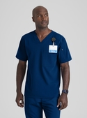 Grey's Anatomy Murphy Scrub Top - Men - 23 Indigo