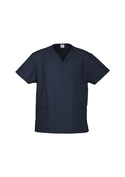 Classic Polycotton Scrubs Top - Unisex - Navy