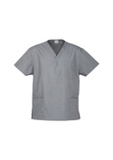 Classic Polycotton Scrubs Top - Unisex - Pewter