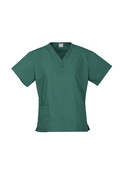 Classic Poly/cotton Scrubs Top - Women - Hunter Green
