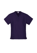 Classic Poly/cotton Scrubs Top - Women - Purple