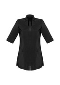Bliss Zip Front Luxury BeautyTunics - Black