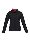 Geneva Softshell Jacket - Women - Black/Red