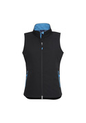 Geneva BIZ TECH Soft Shell Vest - Women - Black/Cyan