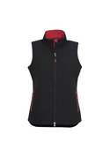 Geneva BIZ TECH Soft Shell Vest - Women - Black/Red