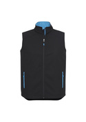 Geneva BIZ-TECH Soft Shell Vest - Men - Black/Cyan