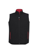Geneva BIZ-TECH Soft Shell Vest - Men - Black/Red