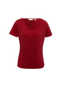 Ava Drape Knit Top - Women - Red