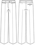 Kate Stretch Pant - Women - Line diagram