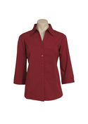Metro 3/4 Sleeve Shirt - Women - Cherry