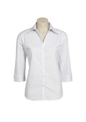 Metro 3/4 Sleeve Shirt - Women - White