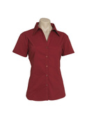 Metro Short Sleeve Shirt - Women - Cherry