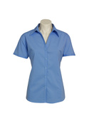 Metro Short Sleeve Shirt - Women - Mid Blue