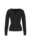 Origin Merino Cardigan Black/Charcoal - Women - Black/Charcoal