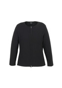 2 Way Zip Cardigan - Women - Black
