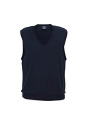 V Neck Viscose/Nylon Vest - Women - Navy