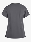 Matrix Impulse Contrast Curved V Neck Scrub Top - Women