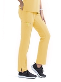 Matrix Impulse Full Elastic Waistband Scrub Pant - Women - Sunshine/Pewter Trim