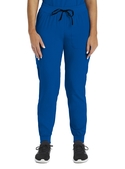Matrix Impulse Knit Yoga Waistband Jogger Scrub Pant - Women - Royal/Black Trim