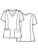 Matrix Double V-Neck Scrub Top - Women
