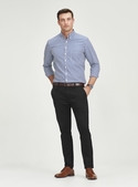 Springfield Long Sleeve 100% Cotton Check Shirt - Men