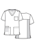 Momentum 3 Pocket V Neck Scrub Top - Men